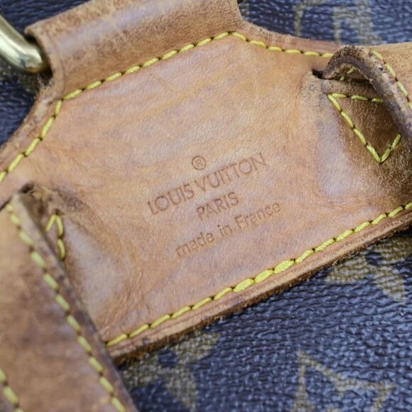 LOUIS VUITTON Montsouris MM Backpack Bag Monogram Leather Brown - Picture 12 of 16
